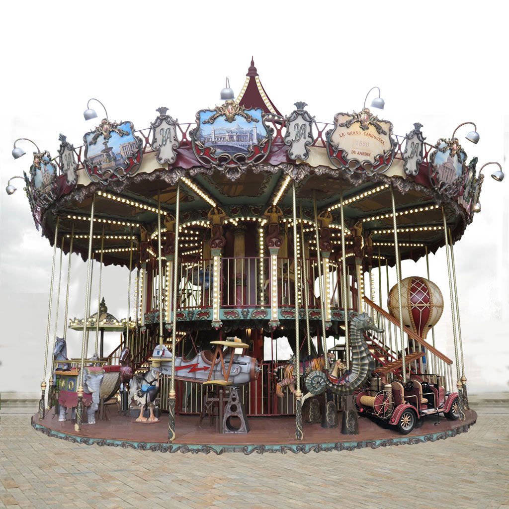 Le Jardin Grand De Carrousel Comme Partie De La Décoration De